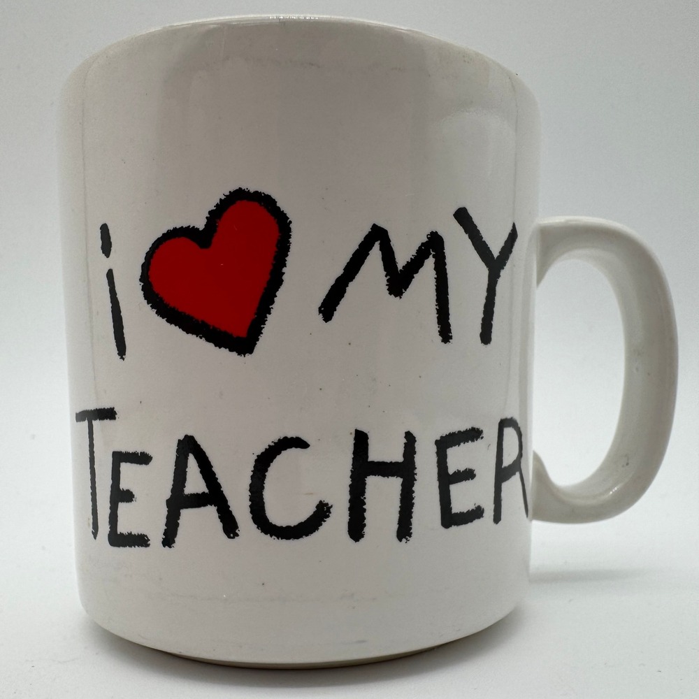 Vintage‎ Russ Berrie I Love My Teacher Coffee Mug Made in Japan